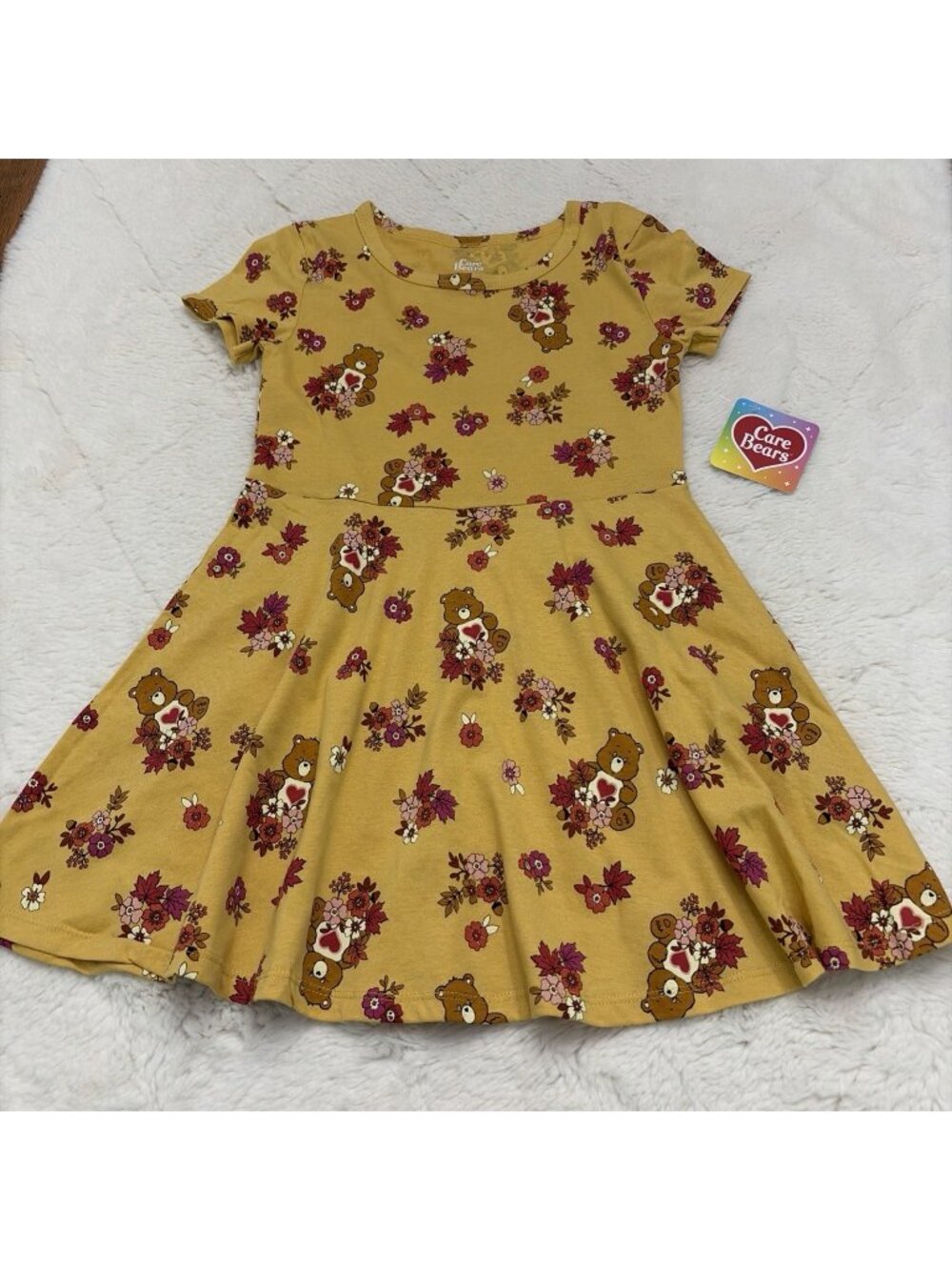 Care Bears Girls Autumn Fall Dress Small 6/7 NWT Whimsy